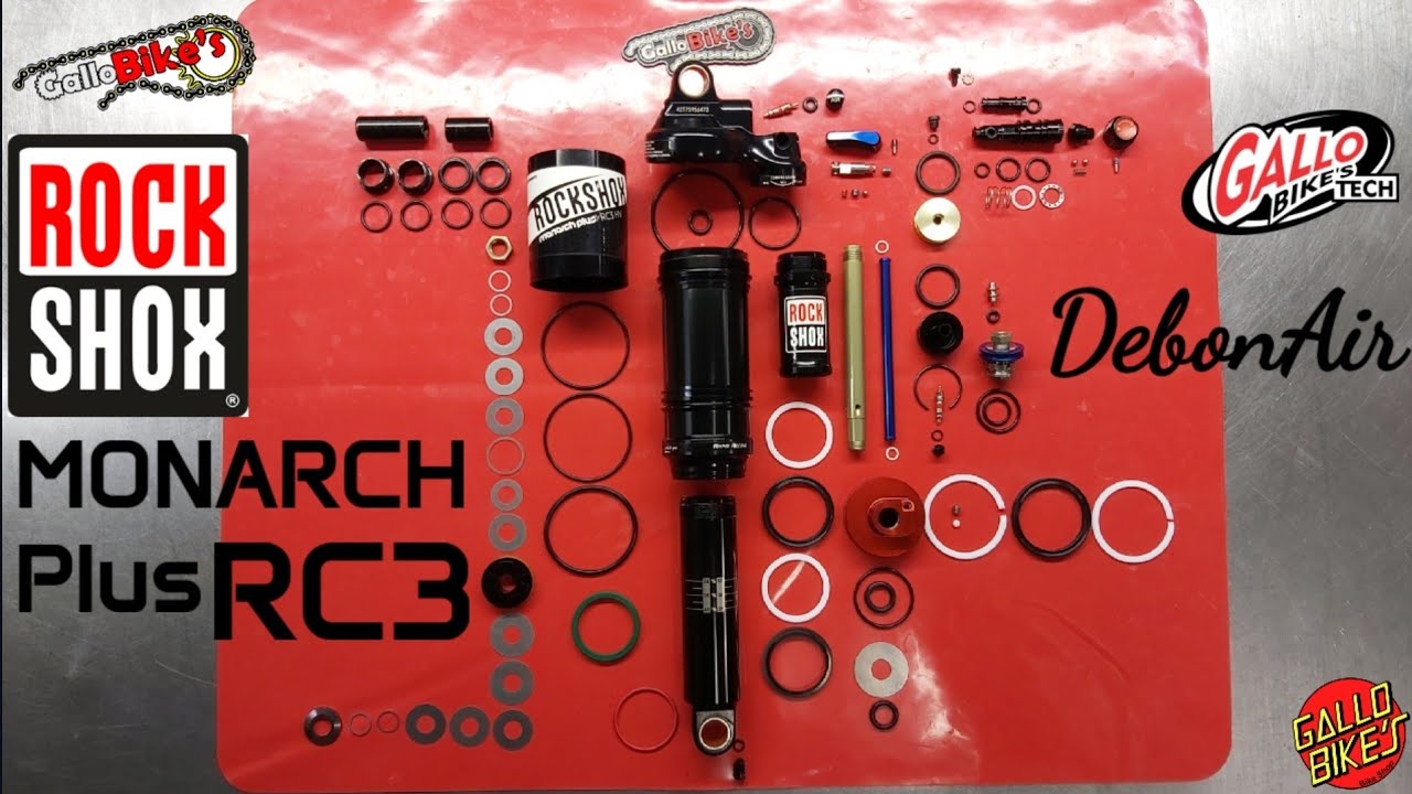 RockShox Monarch Plus RC3 HV Mantenimiento Shock Servicio Suspensión de Cuadro Marco Frame Service