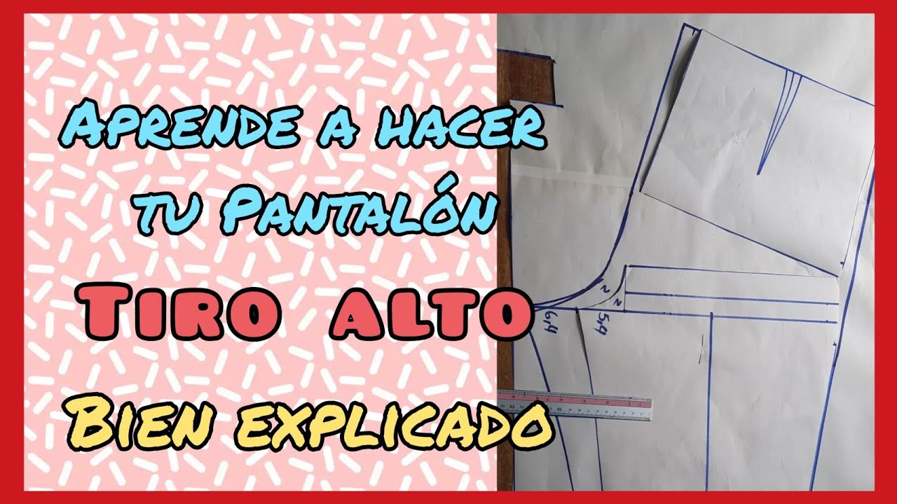 Patrón Base de Pantalón de Dama //🤔 Genial forma de CALCULAR EL TIRO