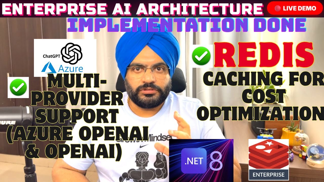 Multi-Provider AI Architecture with Redis Cache | Azure OpenAI + OpenAI | .NET 8 [Production Ready]