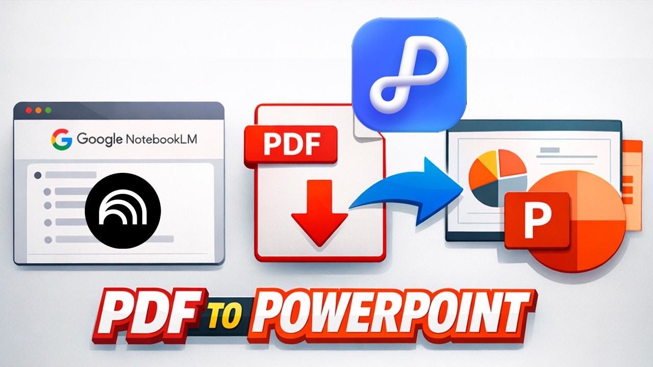Как преобразовать PDF-файл презентации NotebookLM в редактируемый файл PowerPoint (PPT)