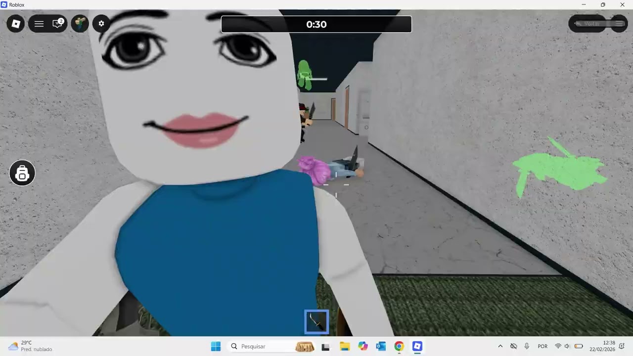 jogando roblox