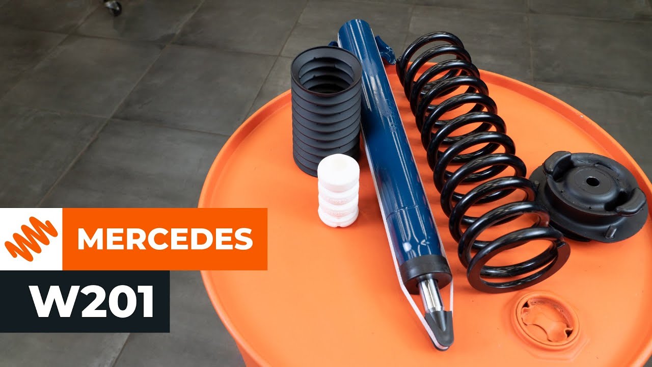 Jak wymienić amortyzatory I sprężyny przód w MERCEDES W201 [PORADNIK AUTODOC]