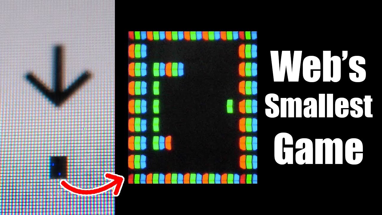 Subpixel Snake: самая маленькая игра в Интернете