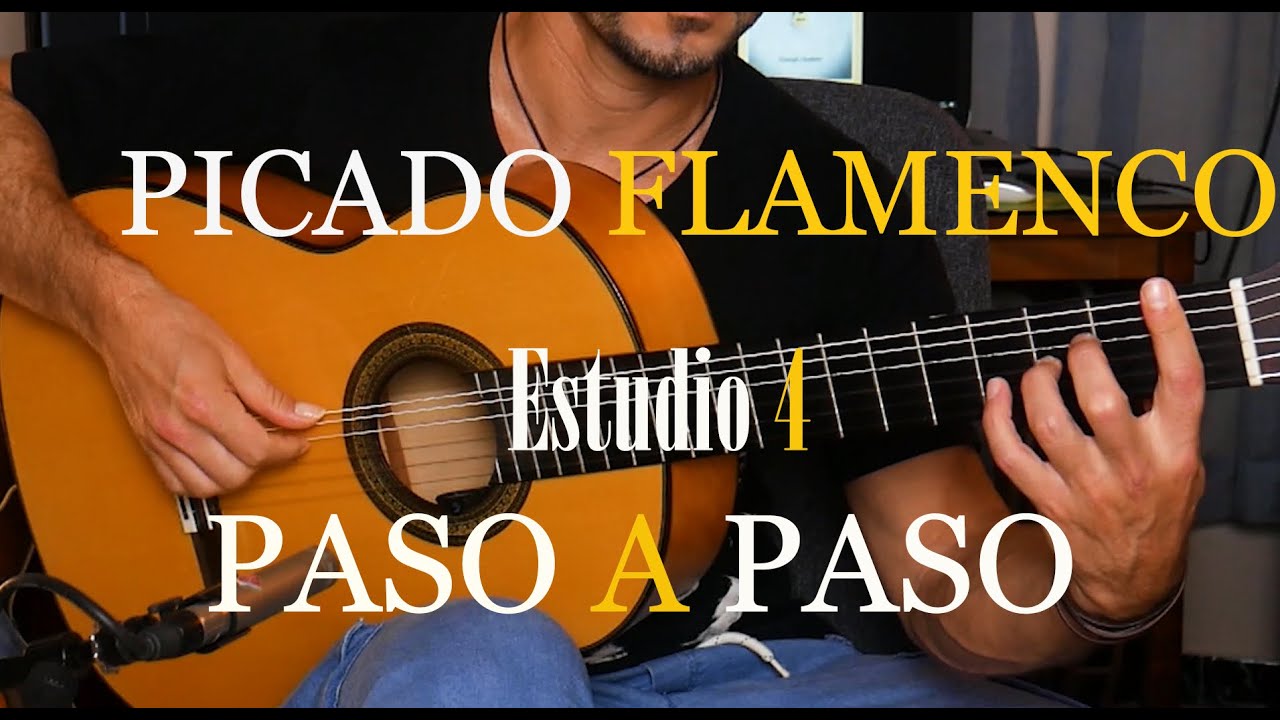 Picado Flamenco Estudio 4  paso a paso Manuel Montero