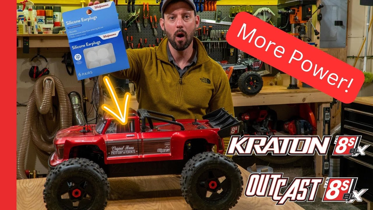 Как установить силиконовые беруши в центральный дифференциал — Arrma Outcast/Kraton 8s — Тест про...