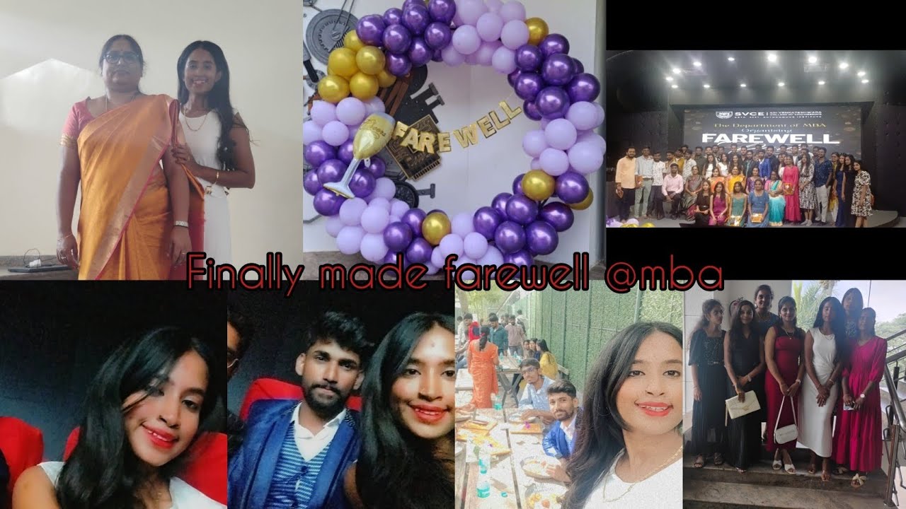 Finally made farewell @mba vlog144 created memories and day to remember #memories #svce#mba#farwell 