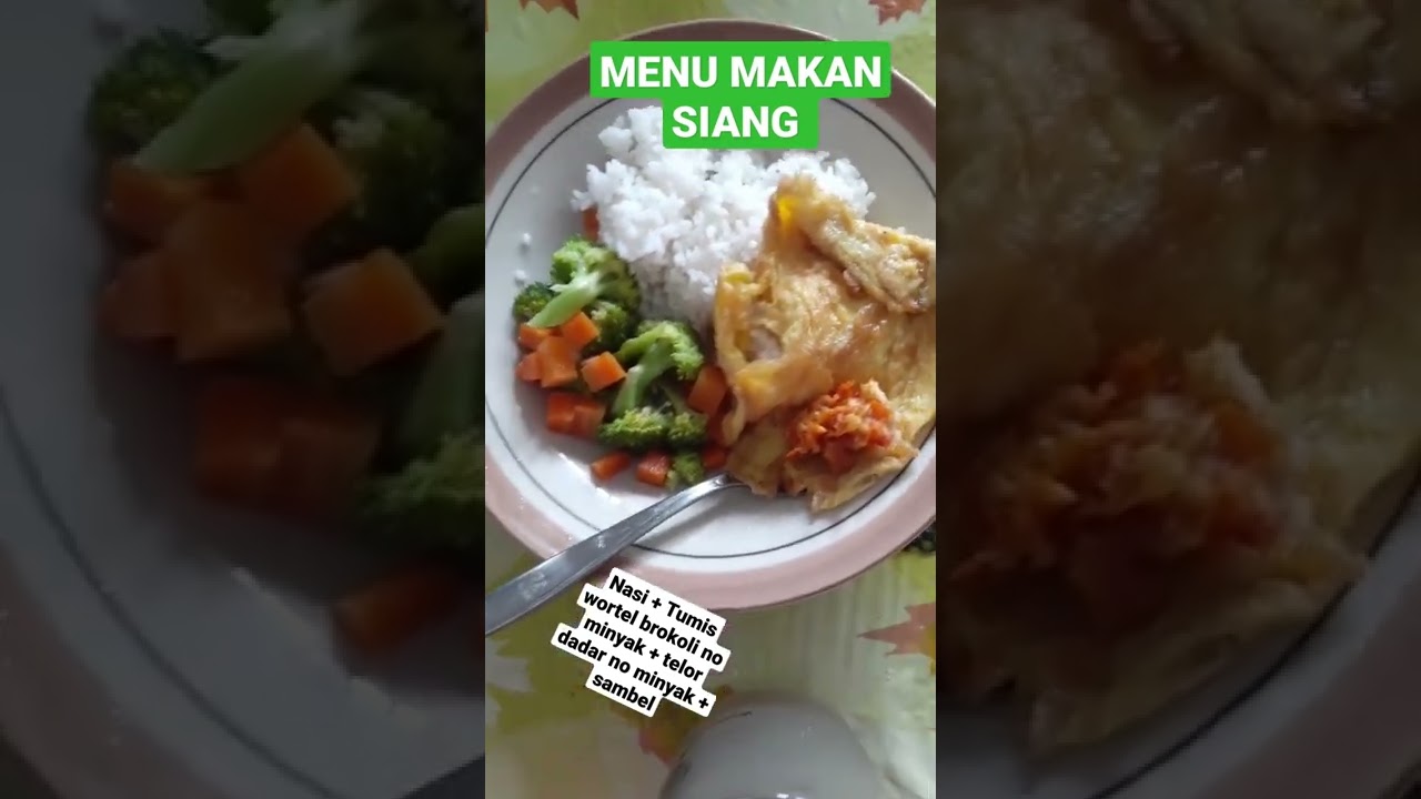 Menu Makan Siang Simpel #shorts #tipssehat #menudiet