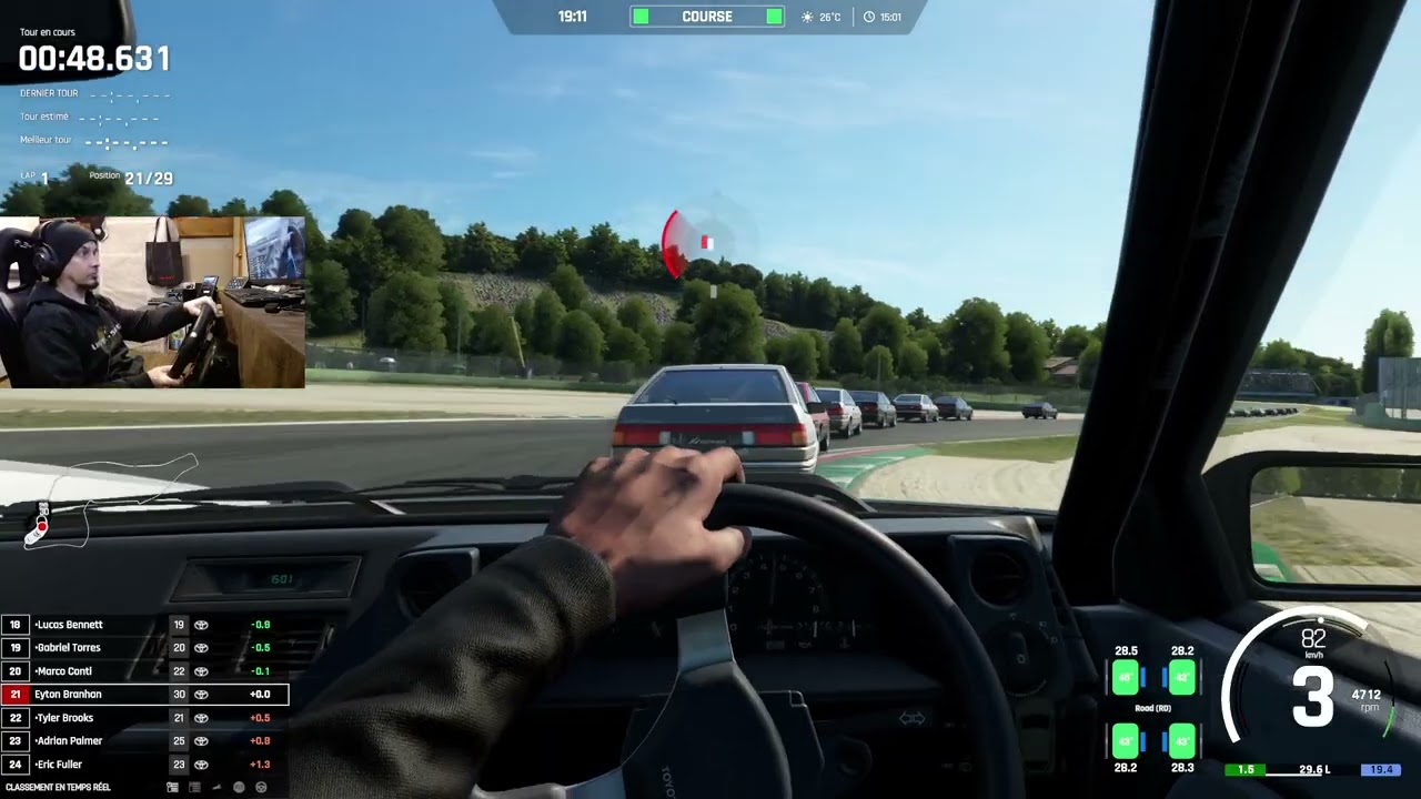 de 28ème à 1er en Toyota Sprinter Trueno AE86 sur le circuit d'Imola - Assetto Corsa EVO