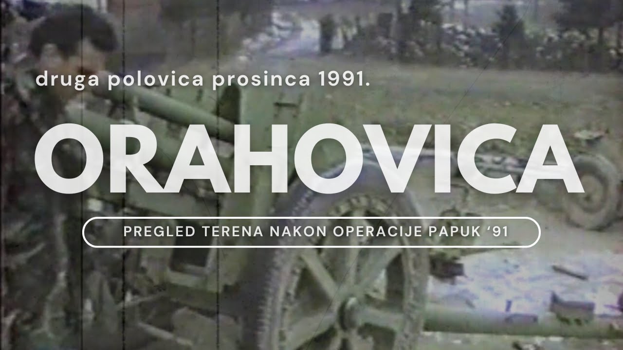 Pregled terena nakon operacije Papuk '91 (Orahovica, druga polovica prosinca 1991.)
