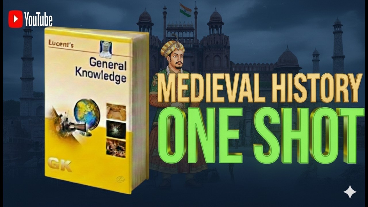 Lucent Medieval History One Shot Full Course 📘 | SSC • Railway • NTPC • Banking • BPSC