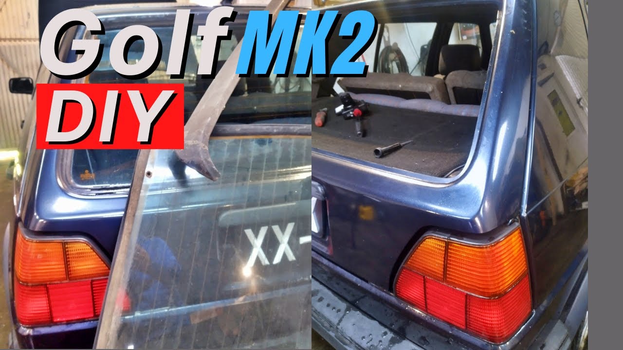 How To Golf mk2 Remove Refit tailgate Screen