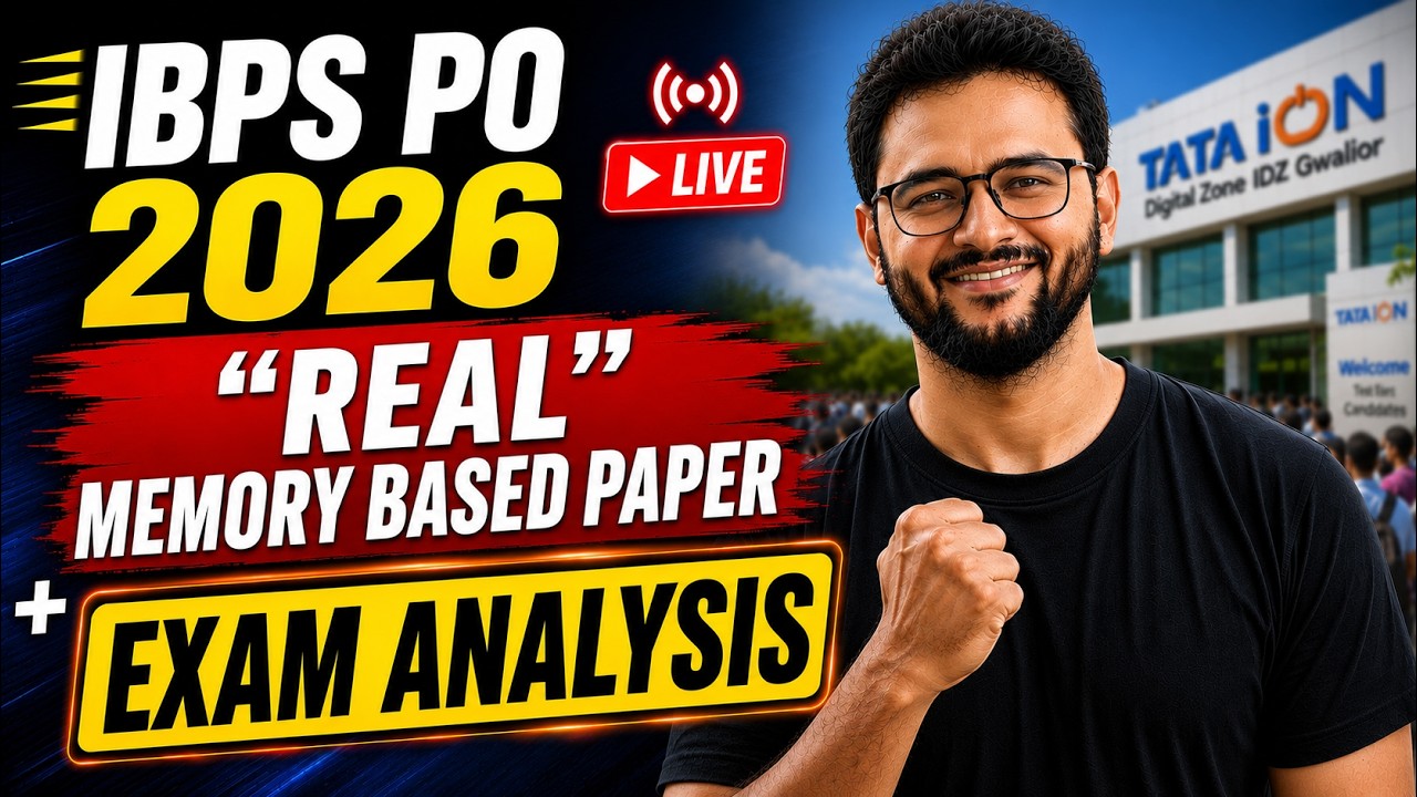 IBPS PO 2026 Exam Analysis 🔥Complete Memory Based Paper | Difficulty Level, Good Attempt & Cutoff
