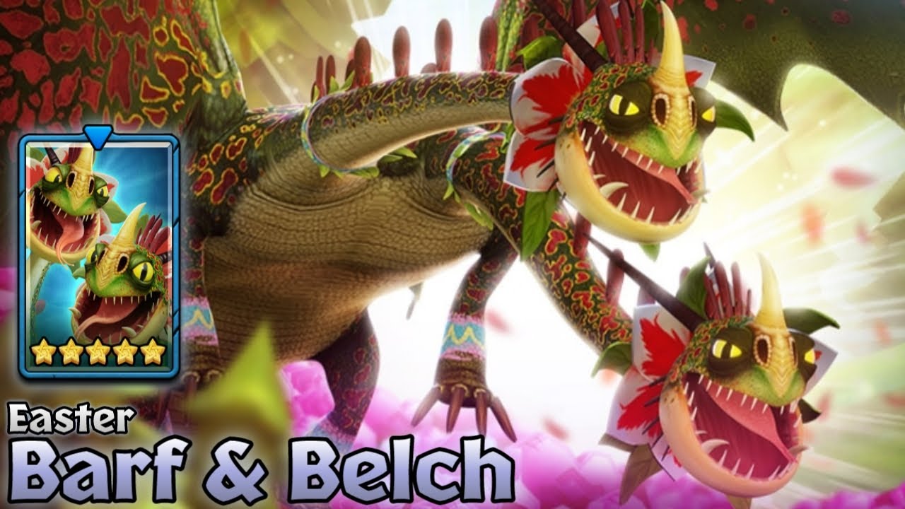 [Unlocked] Easter Barf & Belch - 5-Star Blue Premium Hideous Zippleback | Dragons: Titan Uprising