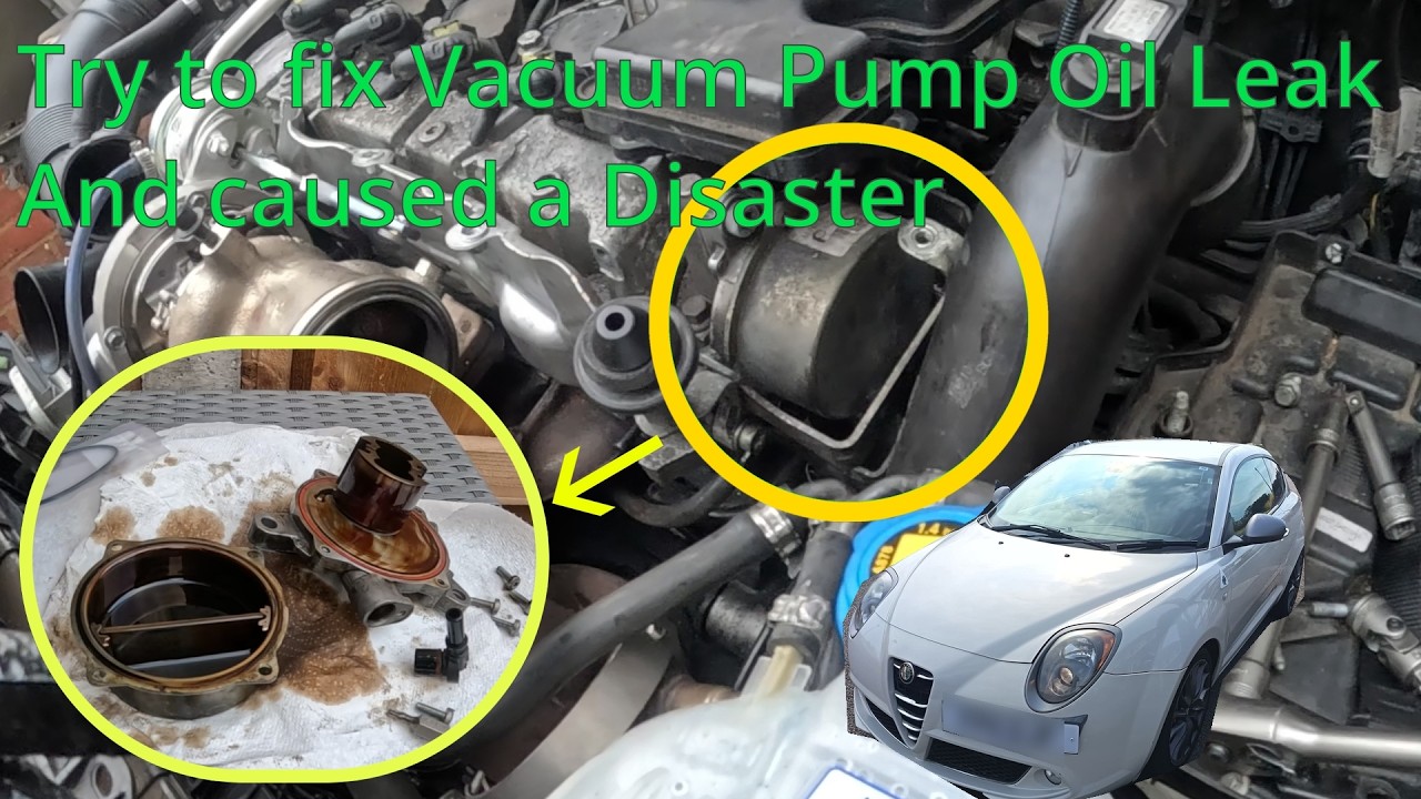 Tried fixing Vacuum Pump Oil Peak on Alfa Romeo Mito and caused a disaster