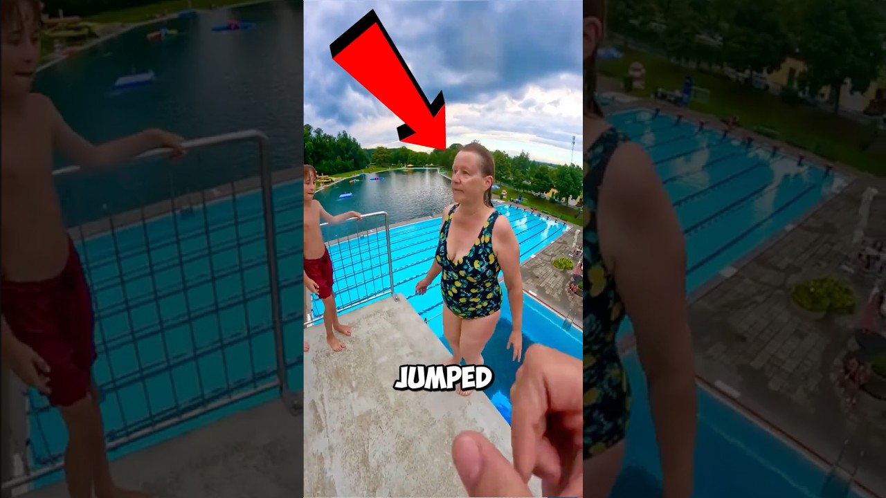 A Mother's Courage Shocked Everyone ❤️ #viral#shorts #trending #pool #courage