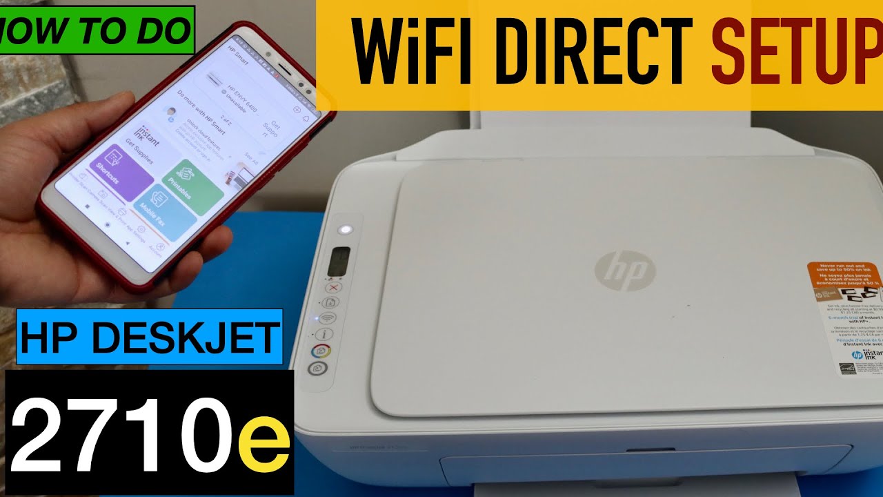 Настройка HP DeskJet 2710e WiFi Direct.