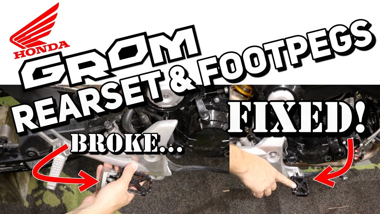 Replacing Honda Grom Rearset and Footpegs