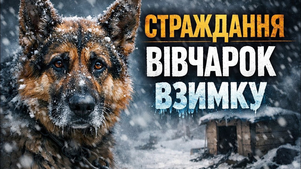 Німецькі вівчарки. Зима