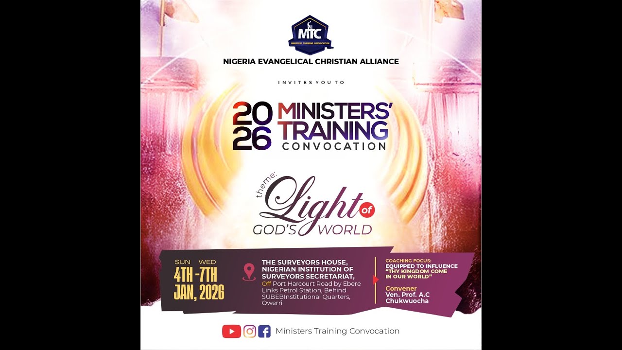 MTC 2026. DAY 3. LIGHT OF GOD'S WORLD by VEN. PROF. AC CHUKWUOCHA