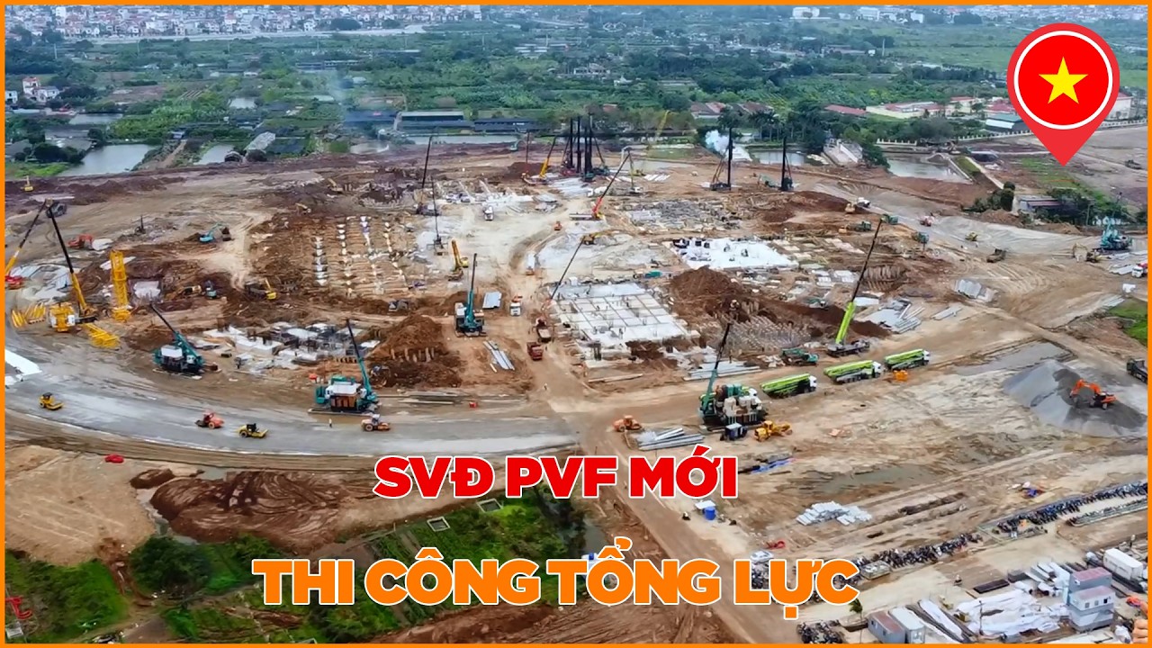 TỔNG LỰC THI CÔNG SVĐ PVF MỚI - KHỐI ĐẾ ĐANG HIỆN RA