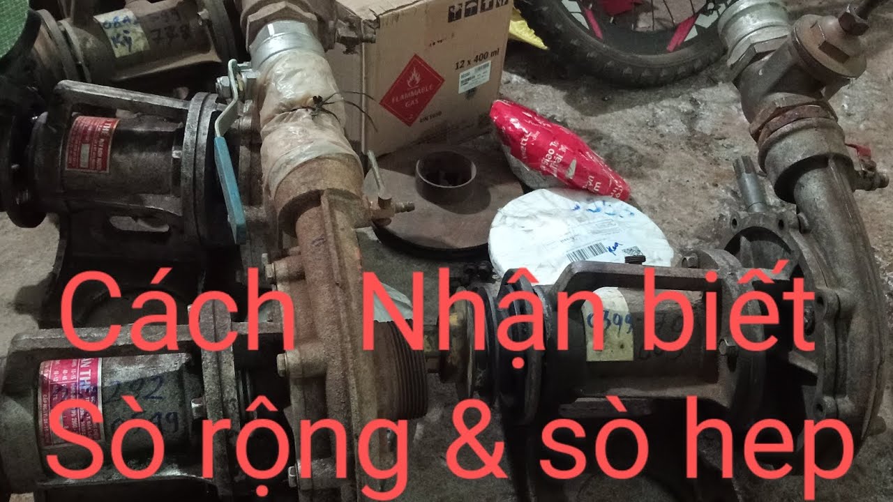 phân biệt sò rộng và sò hẹp. . cách lắp cánh độ bơm vt sò hẹp..