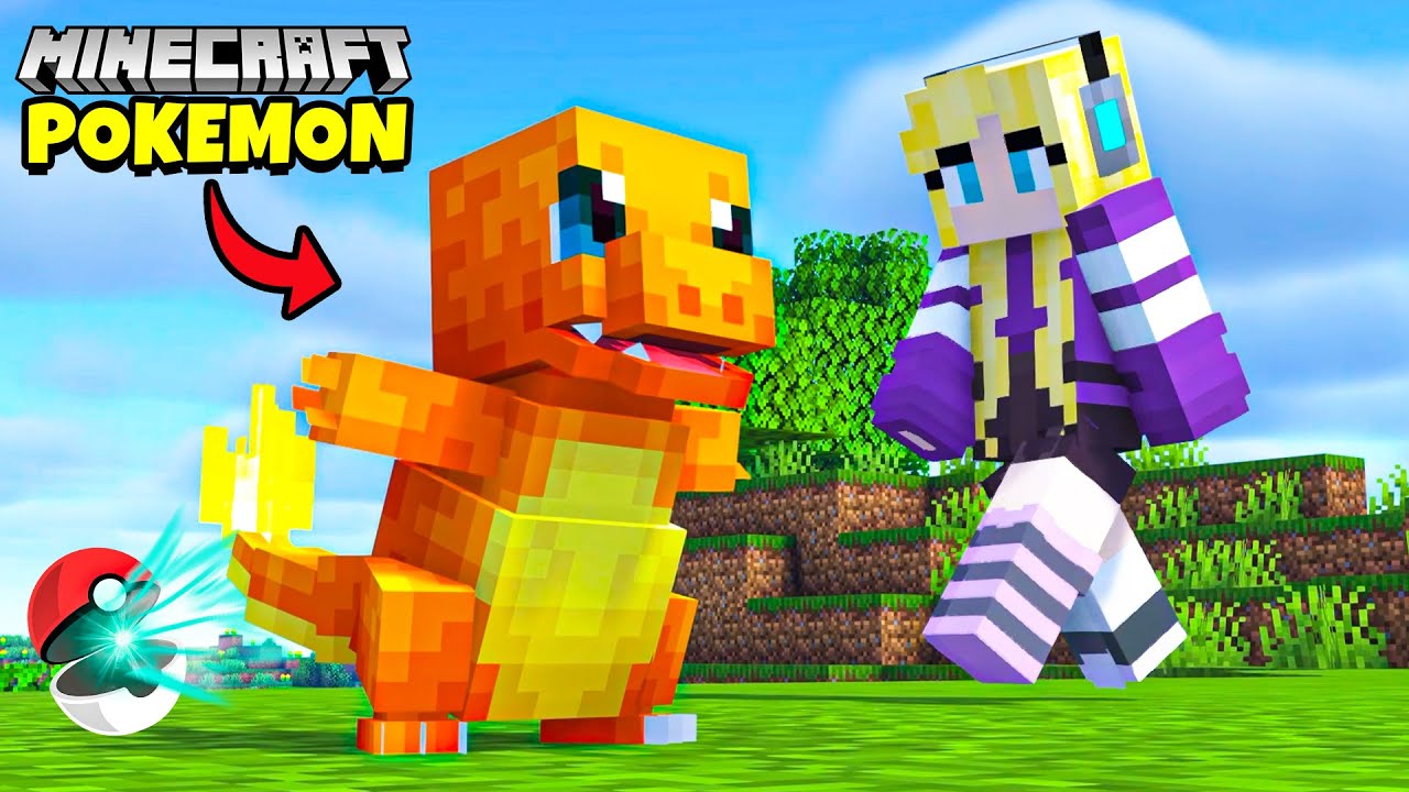 M&Oacute;J PIERWSZY STARTER ⚡️ MINECRAFT POKEMON
