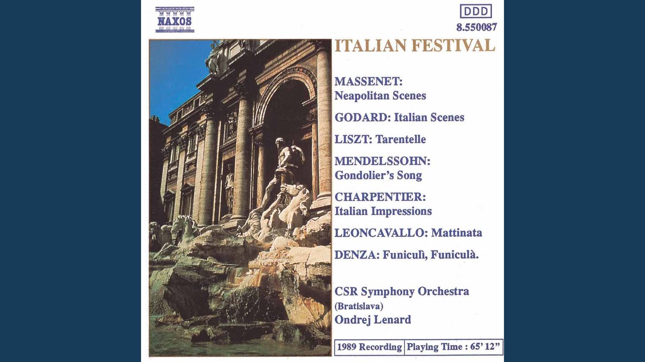 Annees de pelerinage, 2nd year, Italy supplement, S162/R10: Venezia e Napoli: No. 3. Tarantella...