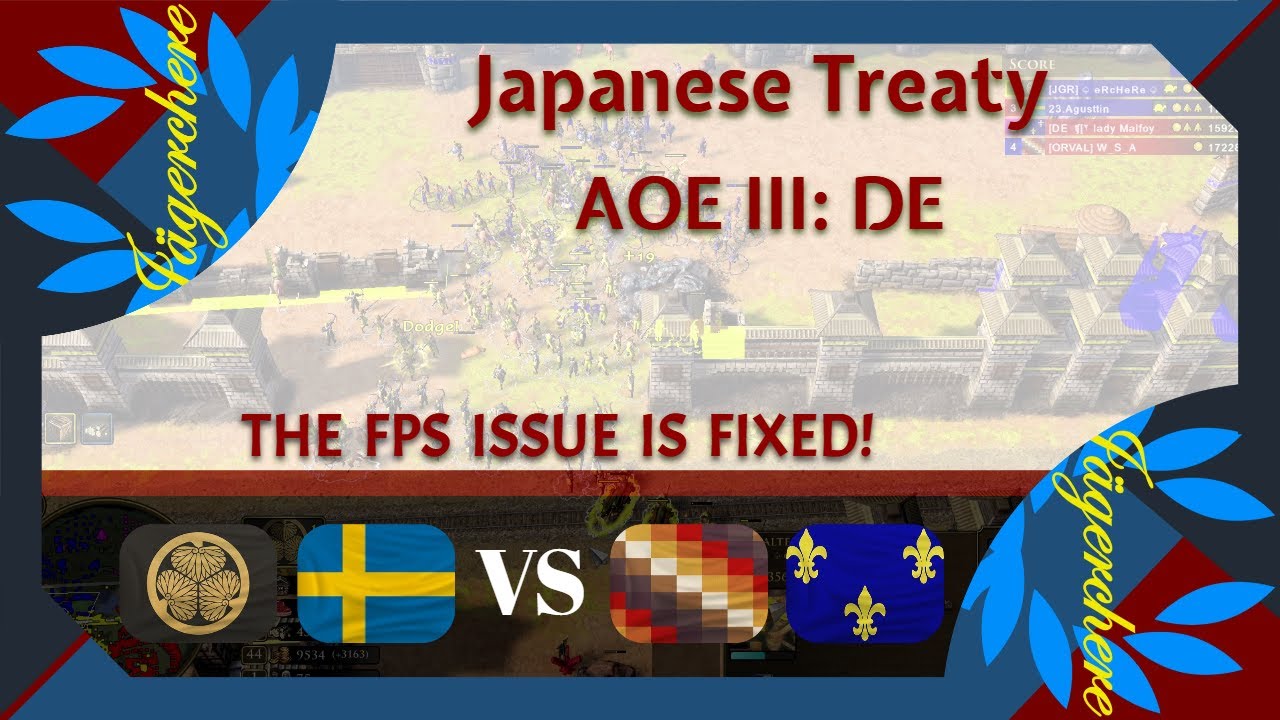 AOE III: DE | The Hotfix Is Finally HERE! | 2v2 Treaty with Japanese