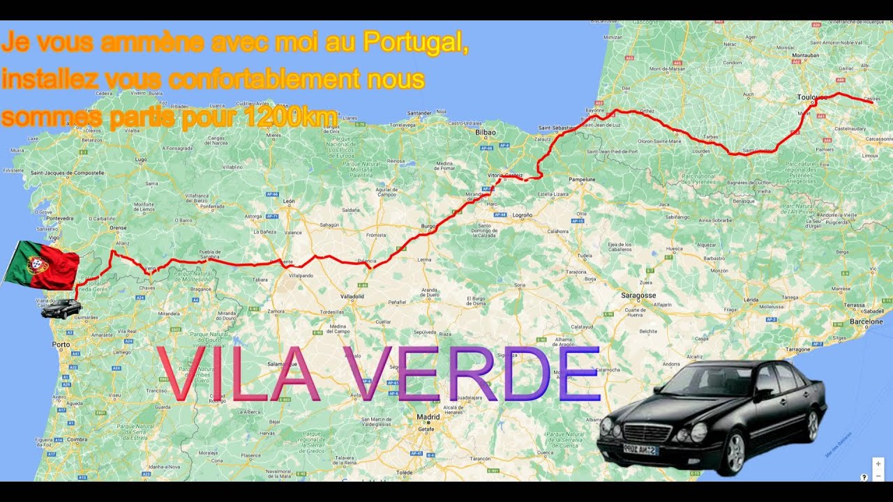 Voyage France Portugal intégral attachez vos ceinture