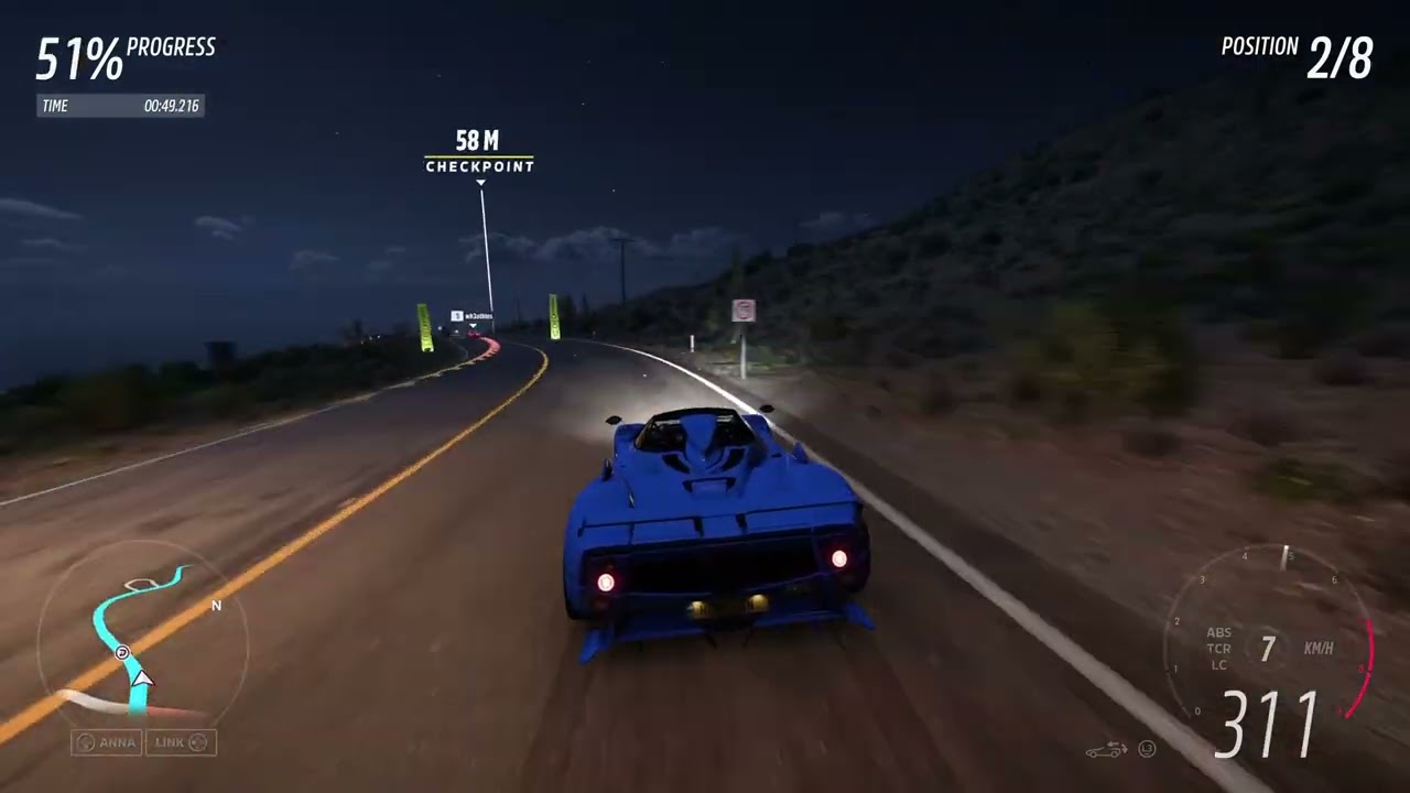 The Crew Pagani Zonda Cucuine Roadster (max 320) Pro Settings (2010)