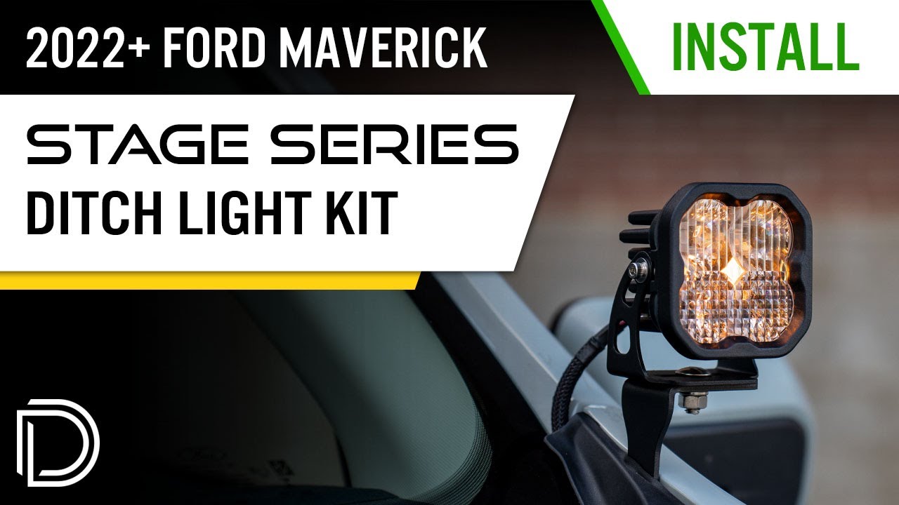 How To: Install 2022-2024 Ford Maverick Ditch Light Kit | Diode Dynamics