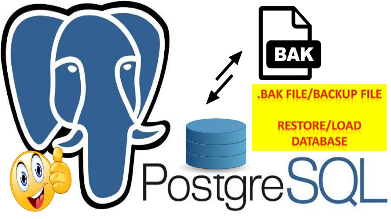 How To Restore/Load PostgreSQL Database From .BAK/Backup File Using Command Prompt/CMD PostgreSQL