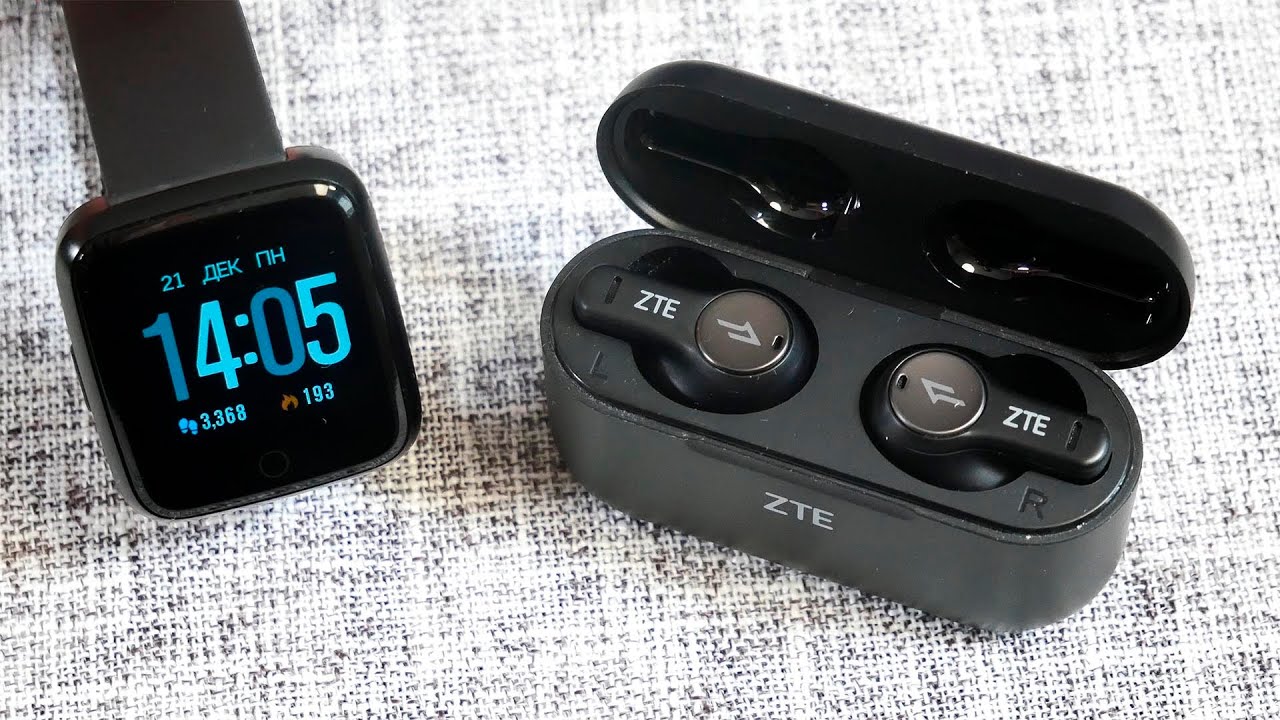 Наушники ZTE LiveBuds и часы ZTE Y8