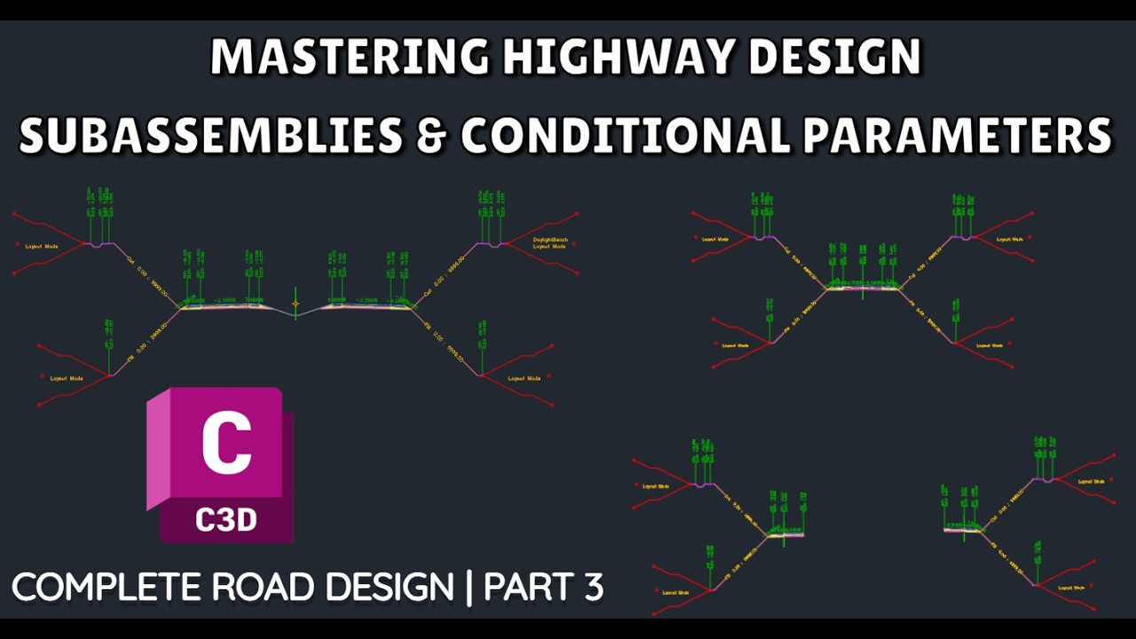 Create Subassemblies & Conditional Parameters in Civil 3D 2025
