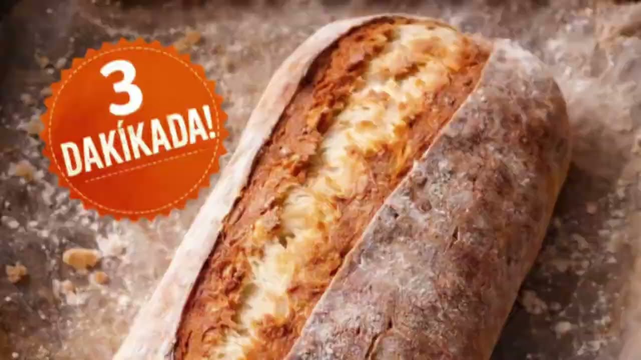3 DAKİKADA EVDE TAŞ FIRIN EKMEĞİ 🤌🏻