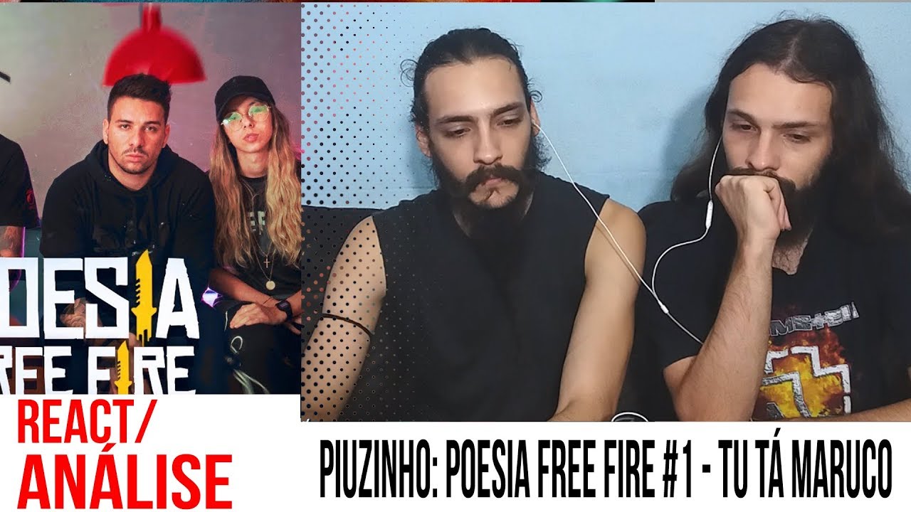 [REACT/ANÁLISE] PIUZINHO: POESIA FREE FIRE#1 - TU TÁ MARUCO