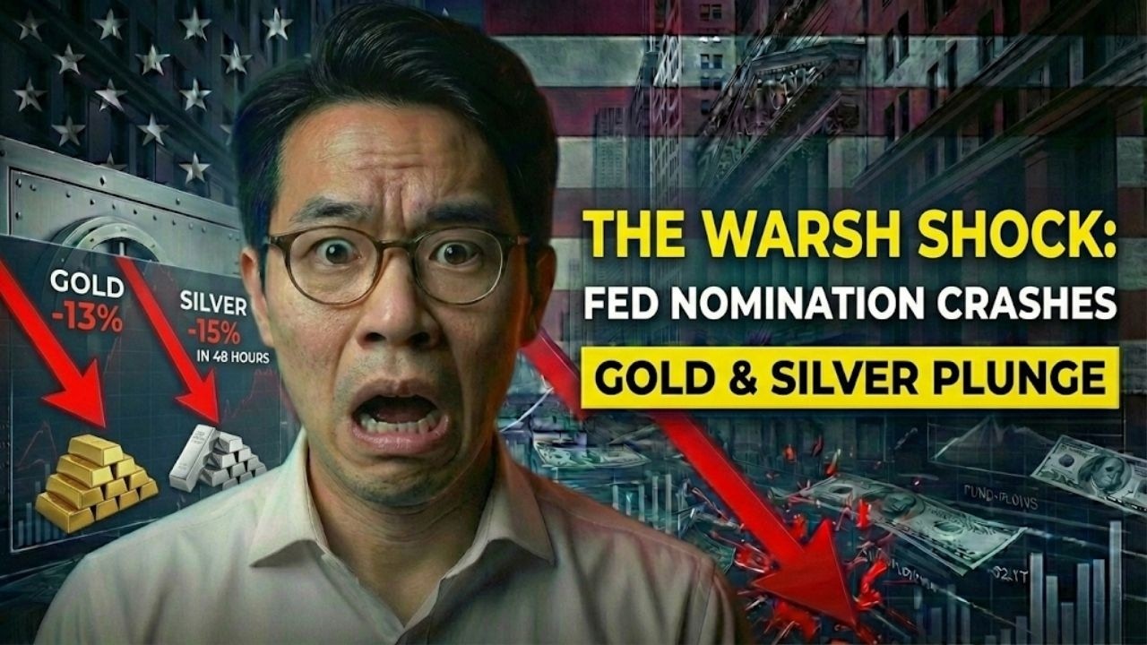 The Warsh Shock: Fed Nomination Just Crashed Gold 13% and Silver 15% in 48 Hours