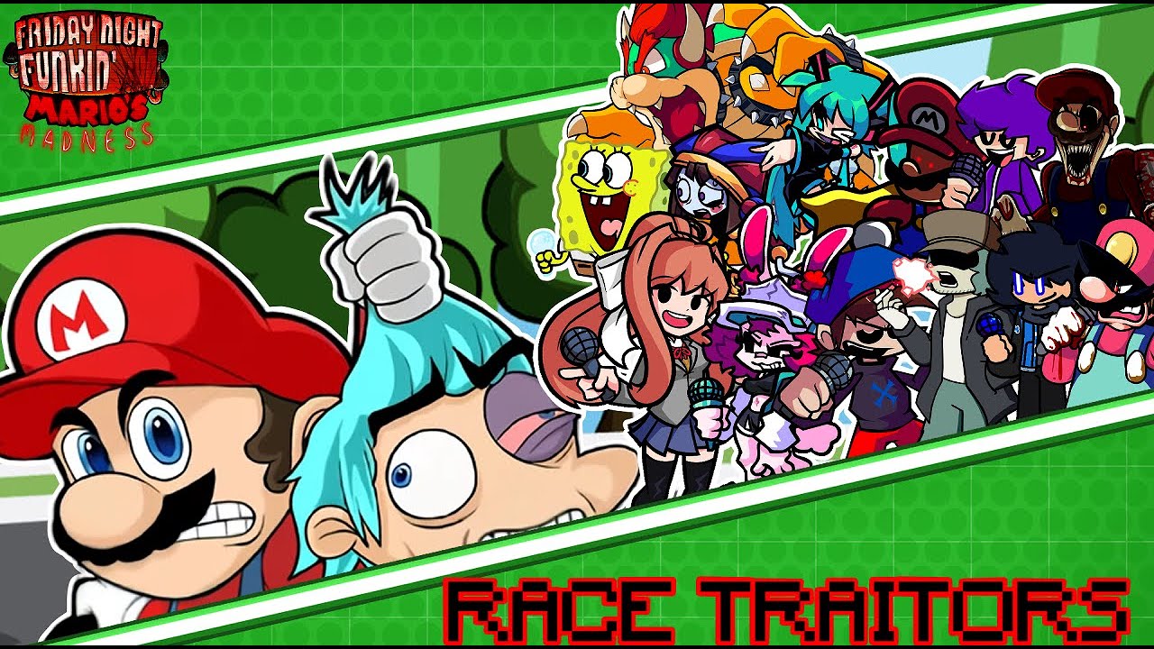 RACE TRAITORS But Every Turn Different Character Sings 😼🎶 (FNF: Mario Madness)