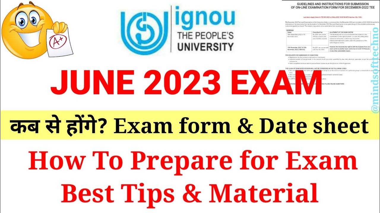 Ignou June 2023 Exam कब होंगे? | How To Prepare For Ignou Exam | Best Tips & Materials 💯 |