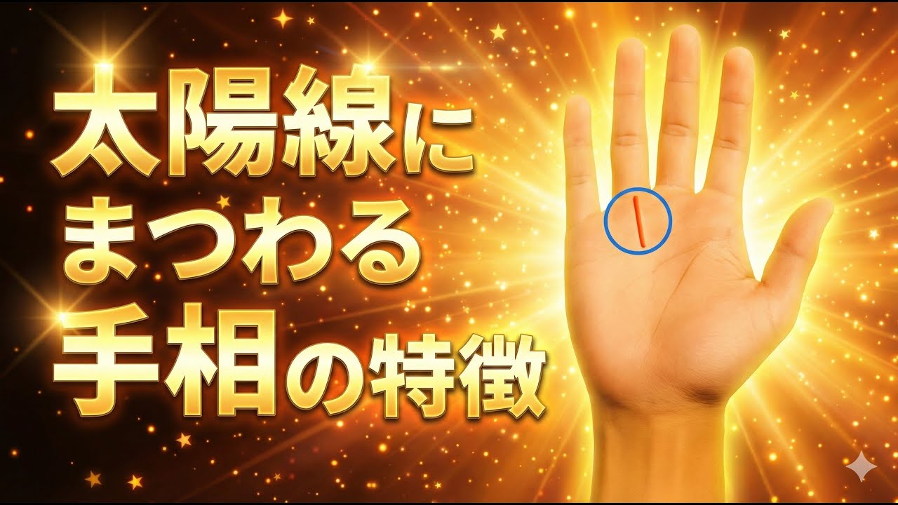 【太陽線占い】太陽線に導かれる人生の光#手相 #占い #太陽線