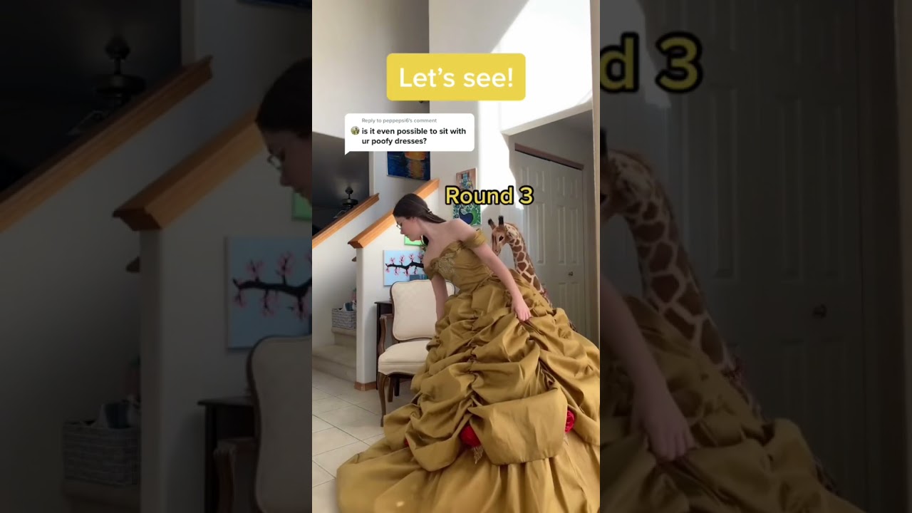 Can you sit in a hoop skirt? Fashion TikTok #shorts