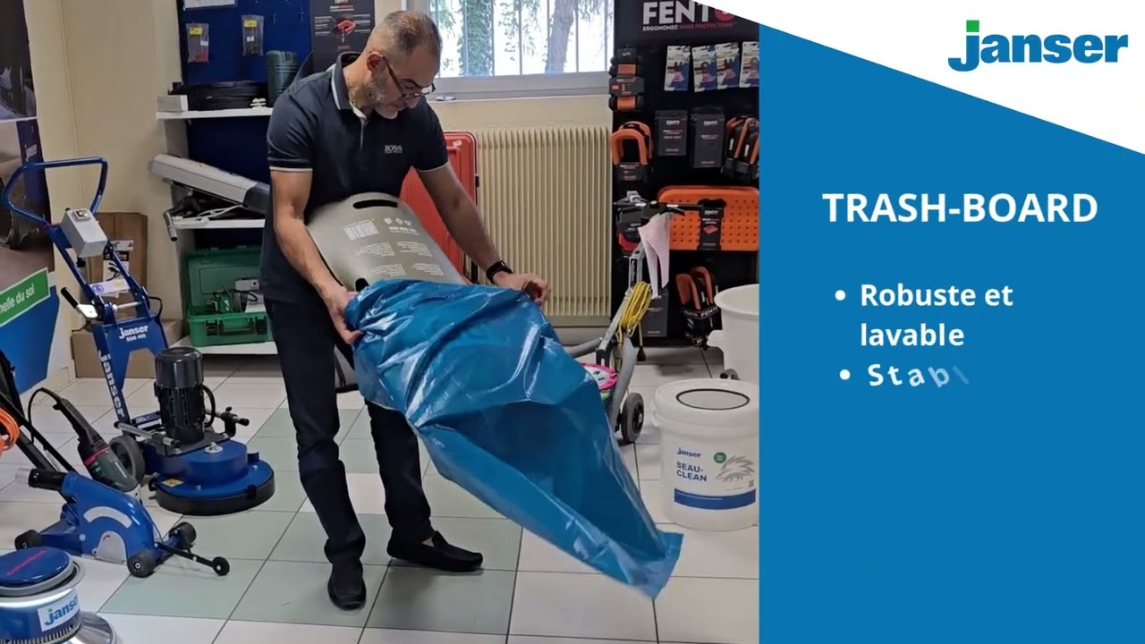 Trash-Board de Janser - pour remplir facilement les sacs poubelle