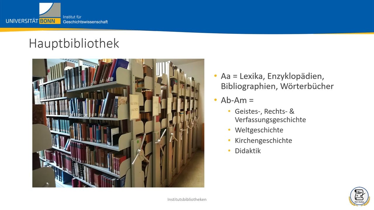 Die Bibliotheken des Instituts für Geschichtswissenschaft