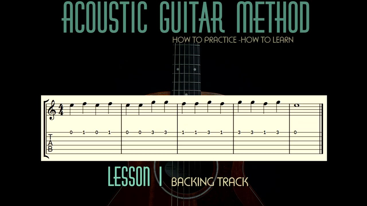 Acoustic Guitar Method Lesson 1 Exercise 4