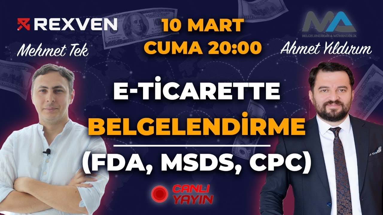 Amazon için FDA, MSDS, CPC, CE Belgeleri Nasıl Alınır? | Konuk: Ahmet Yıldırım