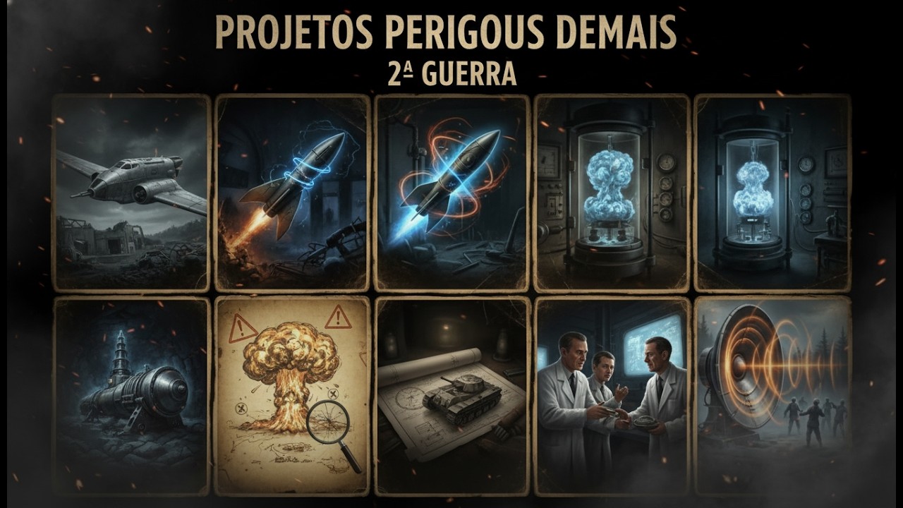 Os 10 Projetos da Segunda Guerra Mundial que Foram Rápidamente ABANDONADOS devido ao Risco