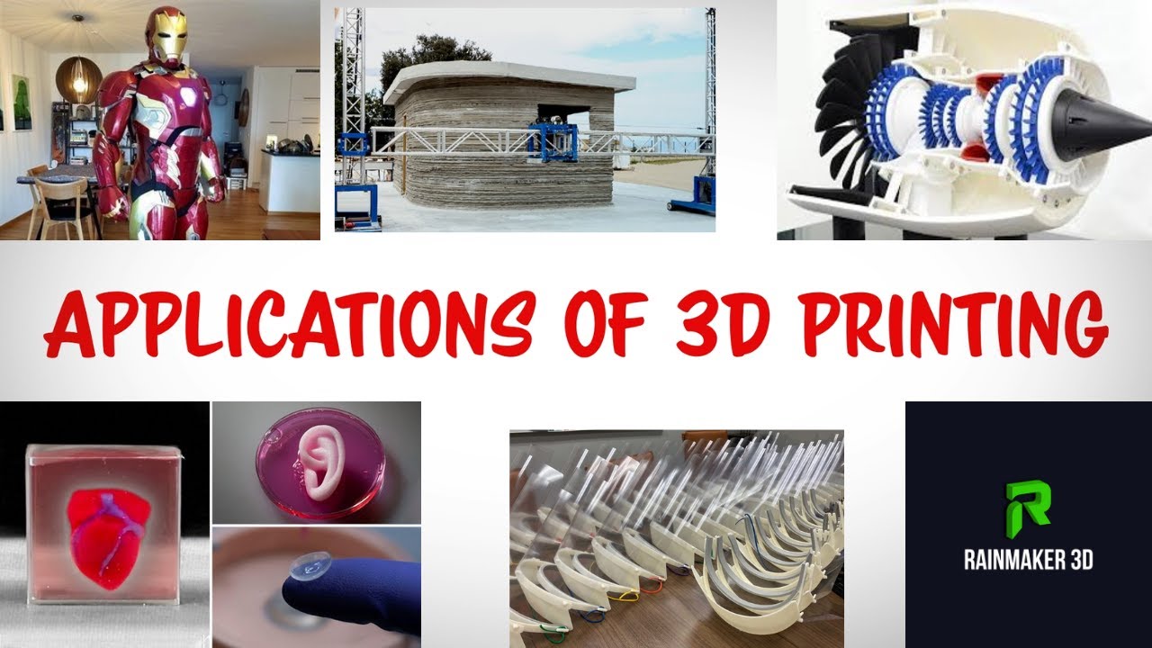 Applications of 3D Printing - 5 3D Printing Applications - Introduction to 3D Printing