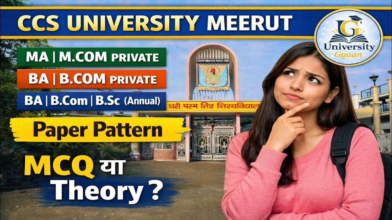 CCSU Paper Pattern 2026 | MA, M.COM, BA, B.COM Annual Private | MCQ या Theory? सच जान लो