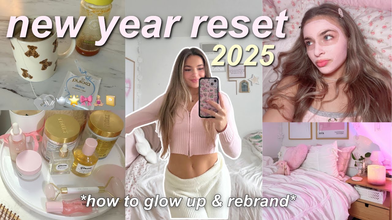 NEW YEAR RESET FOR 2025 🎀 deep cleaning, glow up, & rebrand