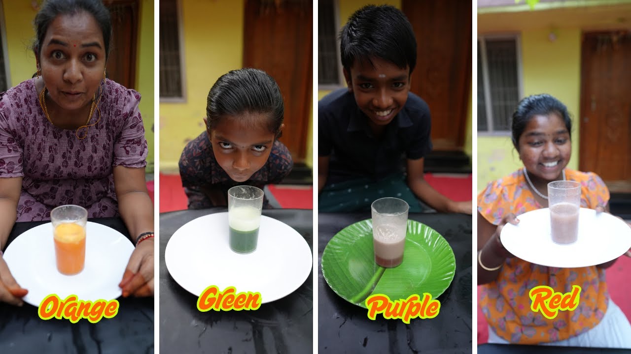 Color Combination Juice Challenge | இப்படி Color Colorah Juice போட இவங்களால மட்டும் தான் முடியும் .